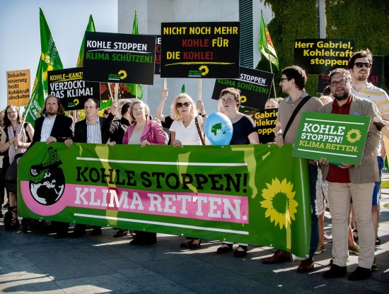 GRÜNER Widerstand gegen Kohle (Foto: Oliver Feldhaus).