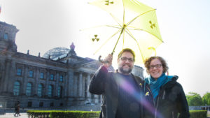 Meine Kollegin, Julia Verlinden MdB, Sprecherin für Energiepolitik und Spitzenkandidatin der niedersächsischen GRÜNEN zur Bundestagswahl und ich