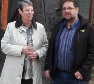 Umweltministerin Dr. Barbara Hendricks (links) und Peter Meiwald (rechts) während der Exkursion
